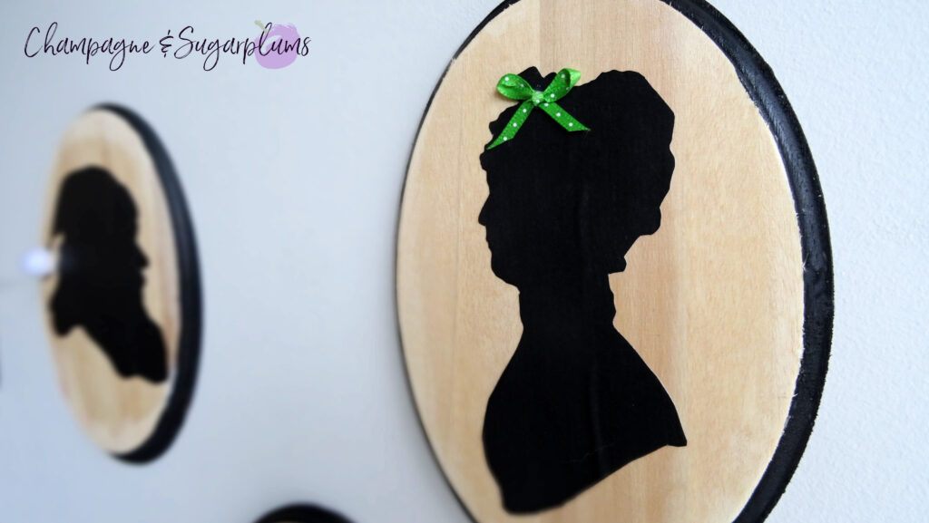 Silhouette Santa Craft on a white background by Champagne and Sugarplums