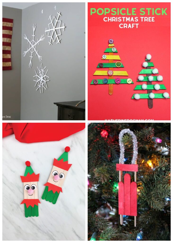 The Best Christmas Popsicle Stick Crafts for Kids by Champagne and Sugarplums