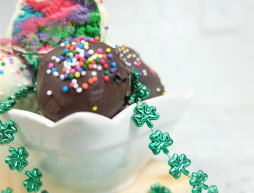St. Patrick's Day Rainbow Truffles by Champagne and Sugarplums