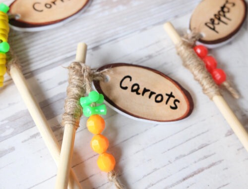 Easy Garden Markers for Kids to Make by Champagne and Sugarplums