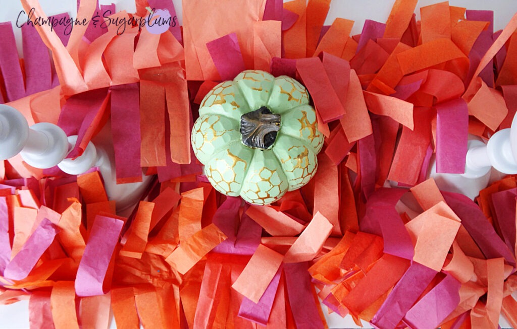 Folded paper garland 