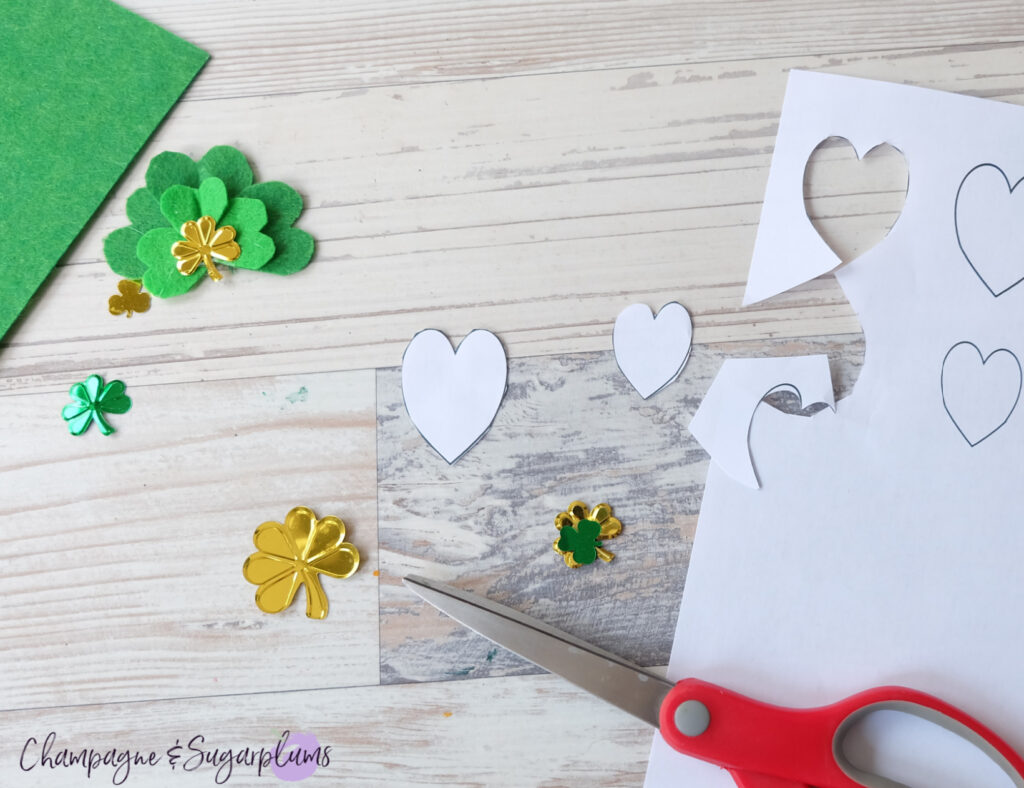 How to Make a Simple Felt Shamrock by Champagne and Sugarplums