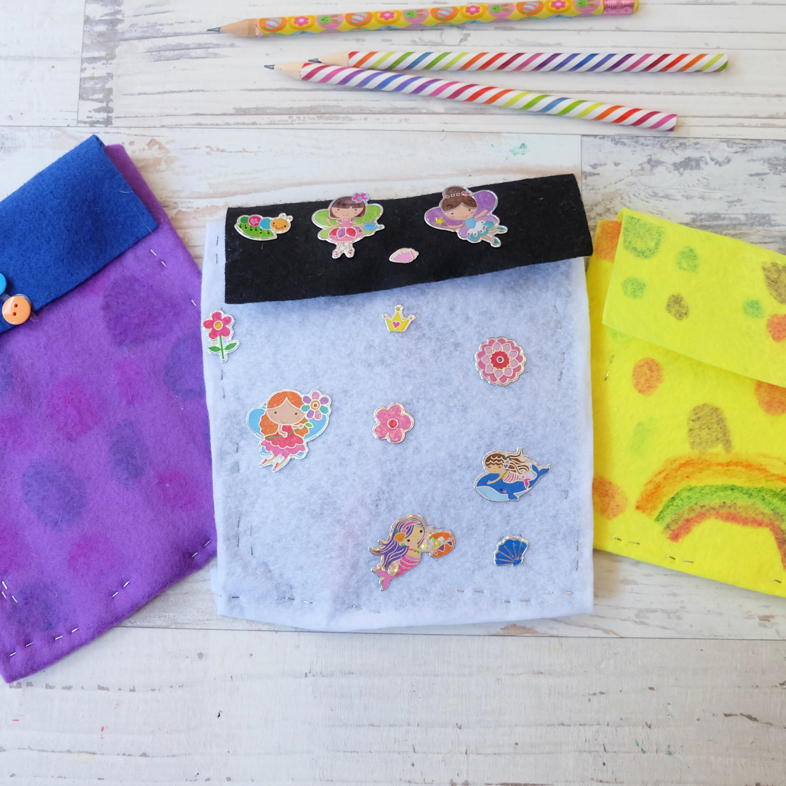 Easy Felt Pencil Case [Made by Kids for Kids!] - Champagne and
