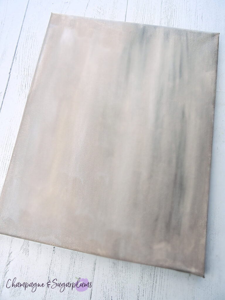 A canvas painted gray by Champagne and Sugarplums