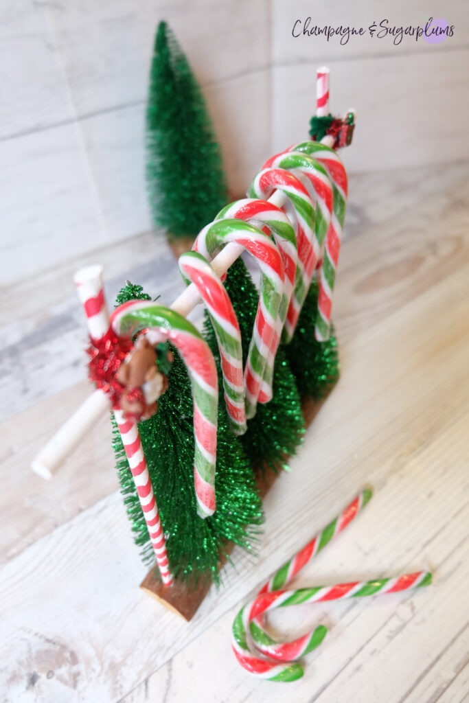 DIY Candy Cane Holder by Champagne and Sugarplums