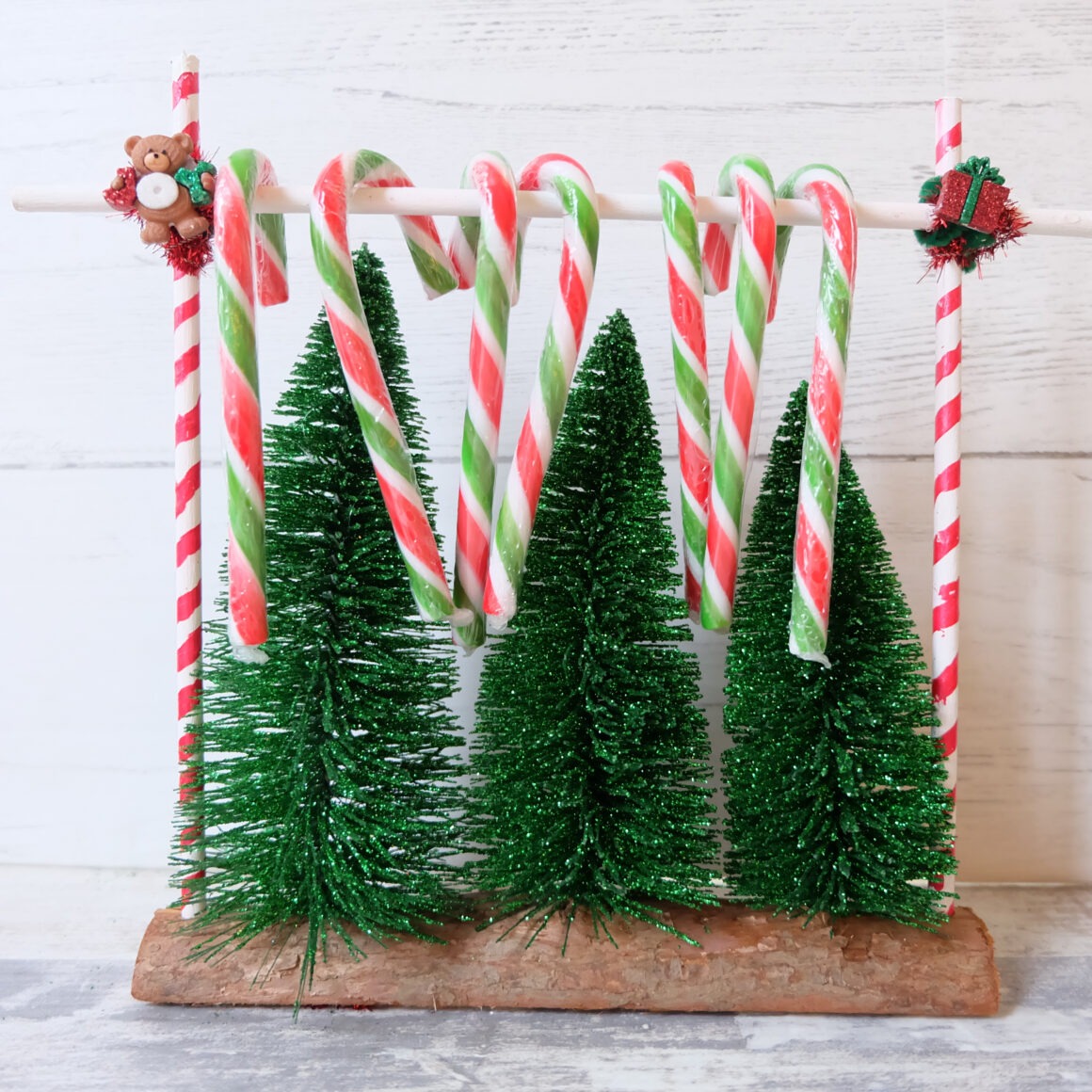 DIY Candy Cane Holder by Champagne and Sugarplums