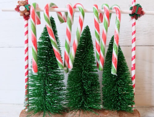 DIY Candy Cane Holder by Champagne and Sugarplums