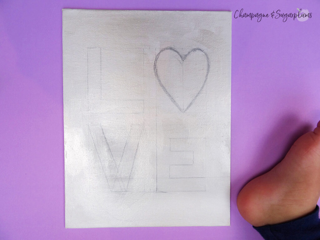 Love Art Kids Craft with Free Template by Champagne and Sugarplums