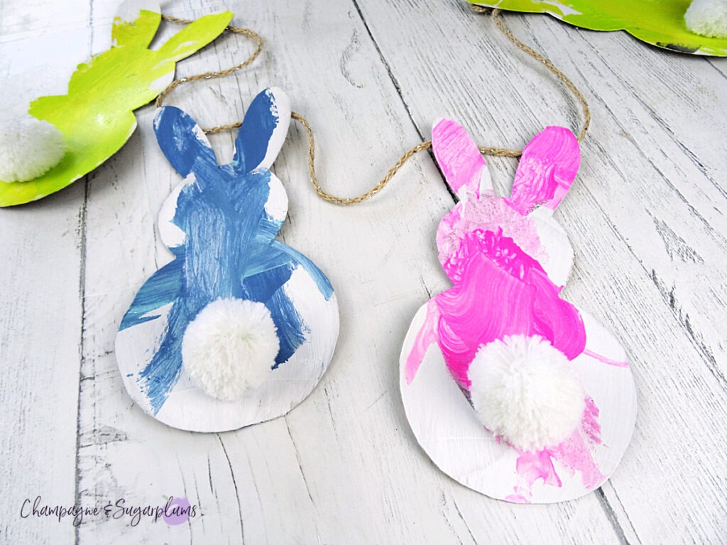 Toddler Bunny Garland Craft by Champagne & Sugarplums