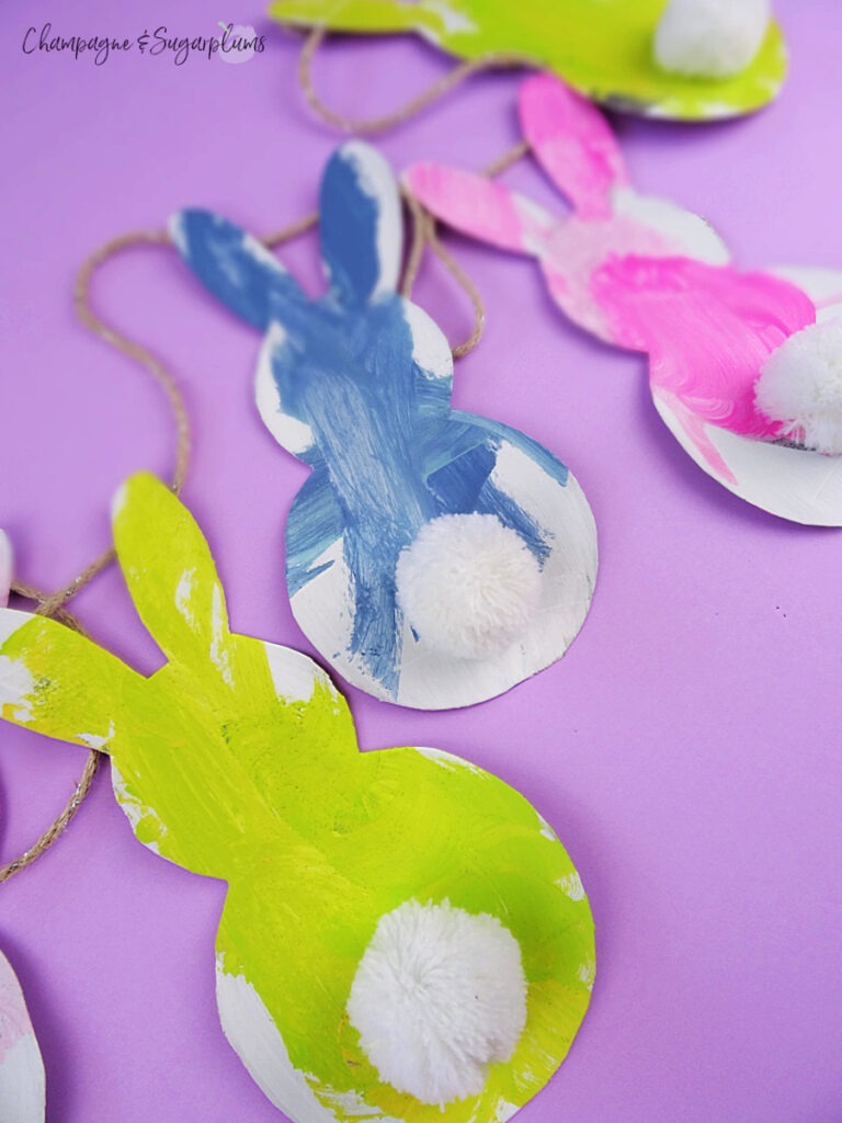 Toddler Bunny Garland Craft by Champagne & Sugarplums