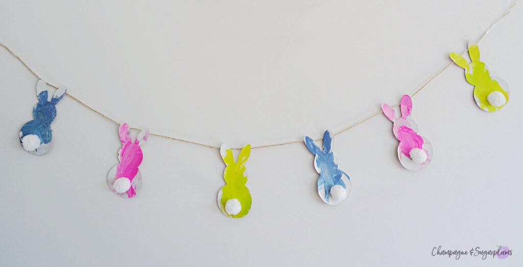 Toddler Bunny Garland Craft by Champagne & Sugarplums