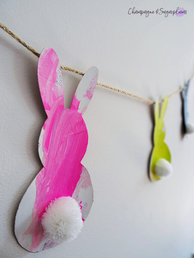 Toddler Bunny Garland Craft by Champagne & Sugarplums