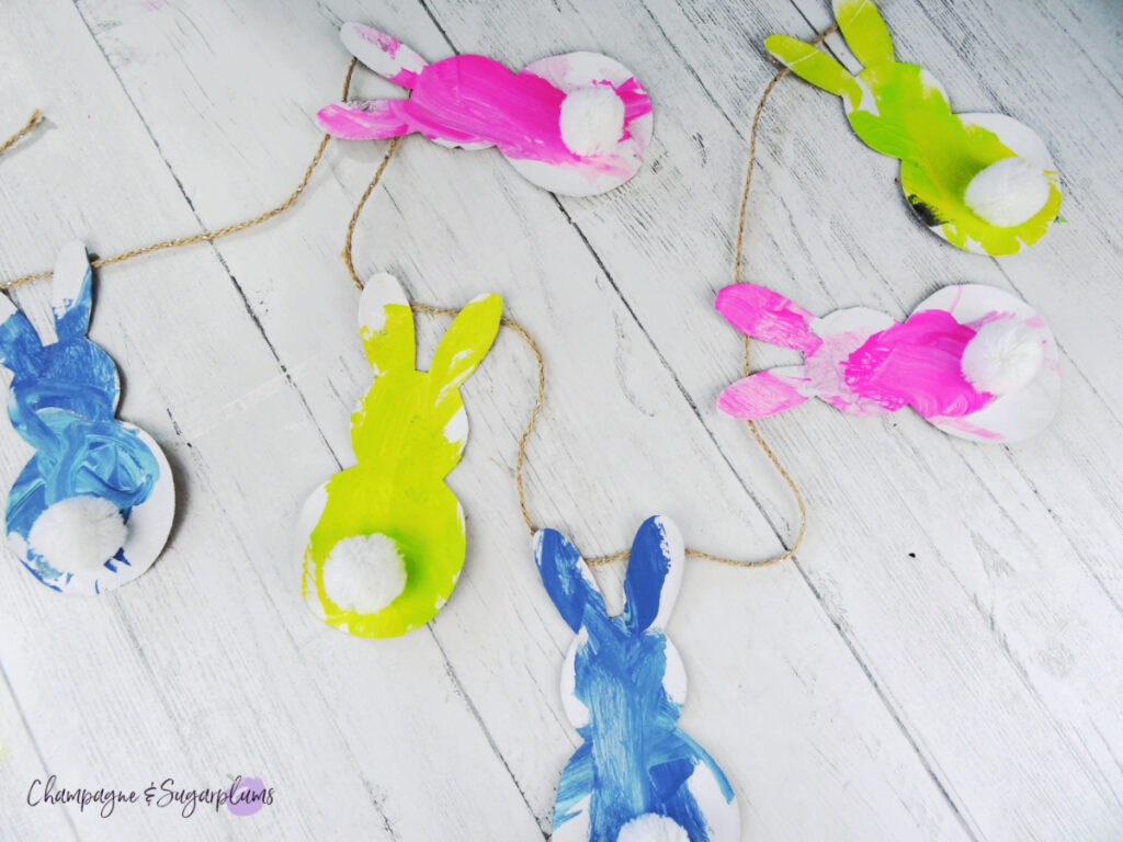 Toddler Bunny Garland Craft by Champagne & Sugarplums