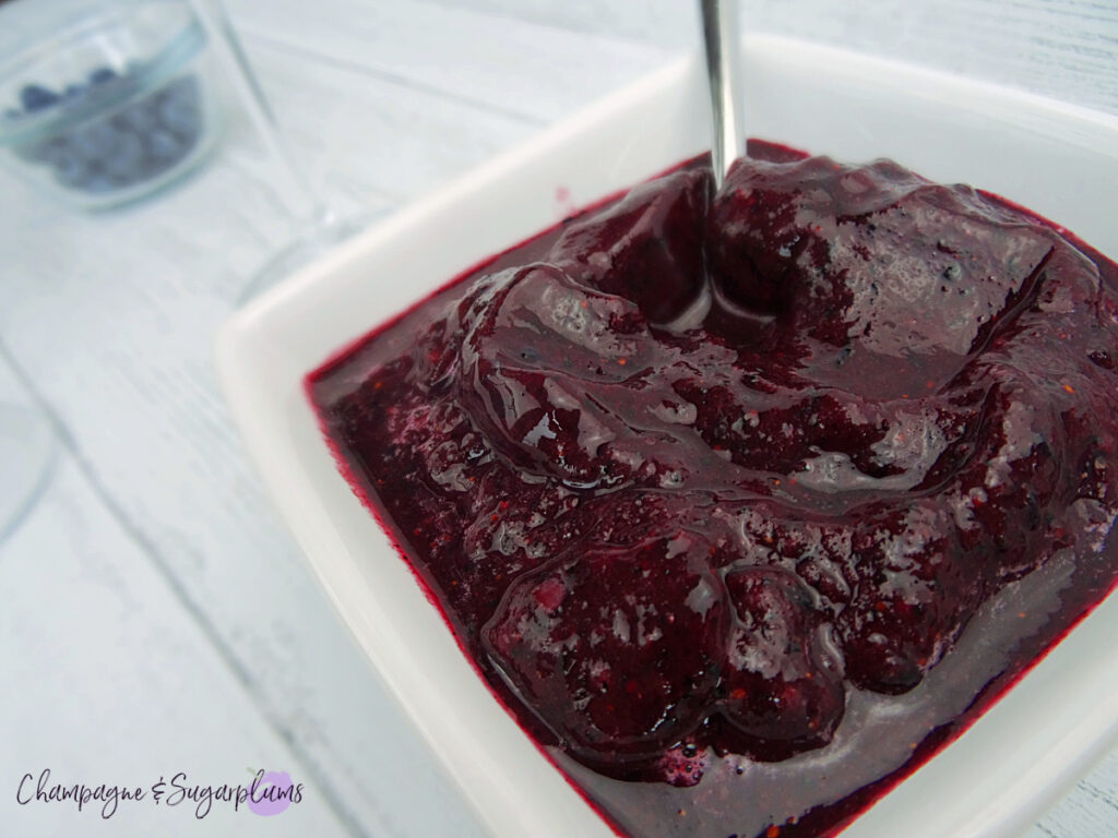 Blueberry Slush Mocktail by Champagne & Sugarplums