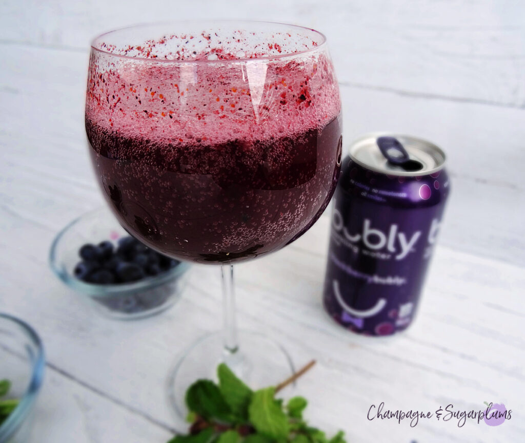 Blueberry Slush Mocktail by Champagne & Sugarplums