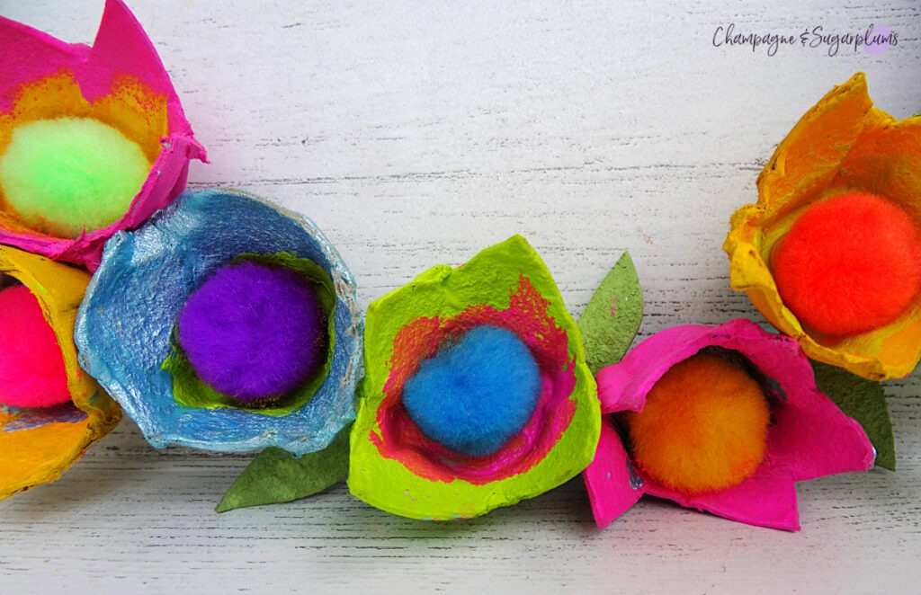 Egg Carton Wreath by Champagne & Sugarplums