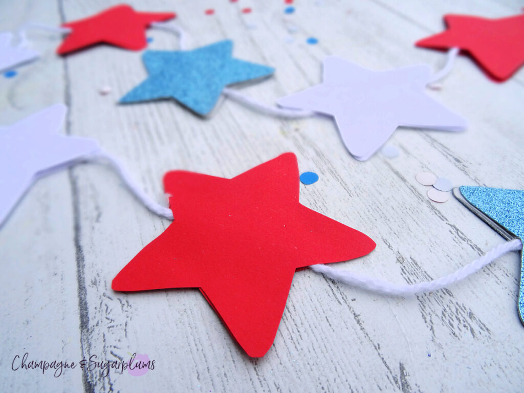 Fourth of July Star Garland by Champagne & Sugarplums